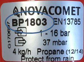 NR002 16 Clesse Regulator Recall Novacomet BP1803 Label
