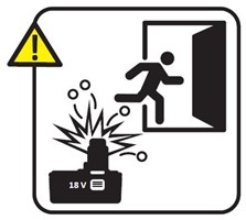 escape immediately if battery has a thermal runaway